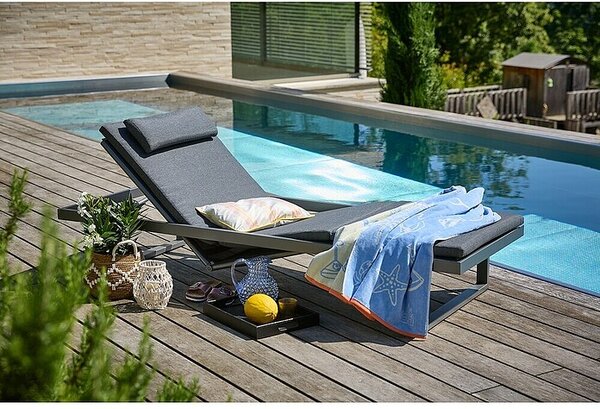 Sunfun Lumar Ležaljka za plažu (Antracit, Aluminij, S podesivim naslonom za leđa)