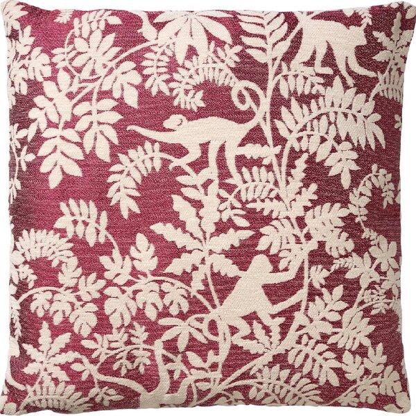 Dekorativna navlaka za jastuk ABU MERLOT 45x45 cm, vinska crvena
