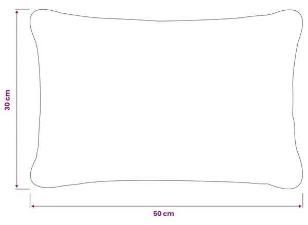 Presvlaka za jastuk 6 pcs HEERLEN Tamnosiva 30 x 50 cm Bouclé - Tamnosiva 30 x 50 cm 6