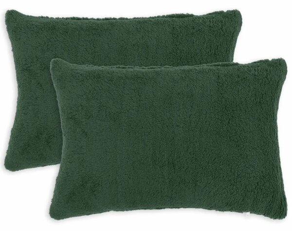 Presvlaka za jastuk 2 pcs HEERLEN Tamnozelena 40 x 60 cm Bouclé - Tamnozelena 40 x 60 cm 2