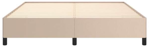 Okvir kreveta boja cappuccina 160x200cm umjetna koža - Smeđa / 160 x 200 cm