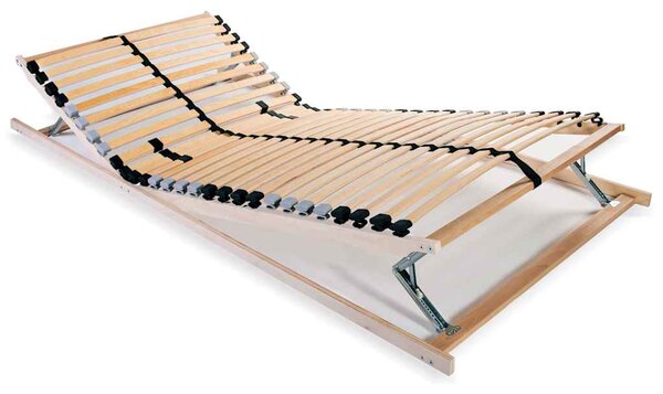 Podnica za krevet s 28 letvica i 7 zona 80 x 200 cm - Smeđa / 80 x 200 cm