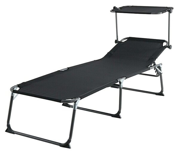 Sunfun Marissa Ležaljka za plažu (Crne boje, Aluminij)