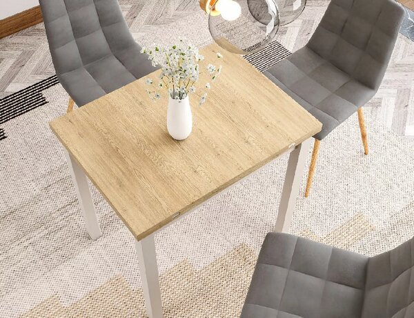 Proširivi blagovaonski stol FLIP 80(160)X80 cm, hrast Cremona Torro/kašmir