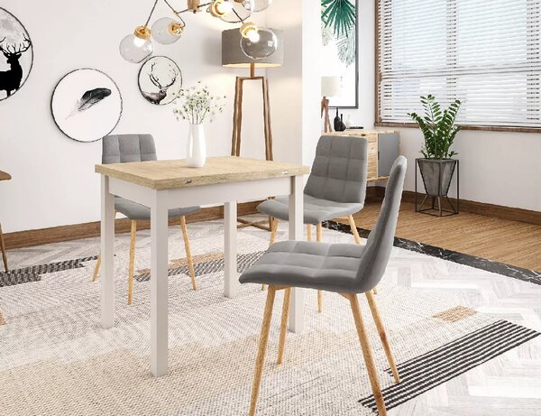 Proširivi blagovaonski stol FLIP 80(160)X80 cm, hrast Cremona Torro/kašmir