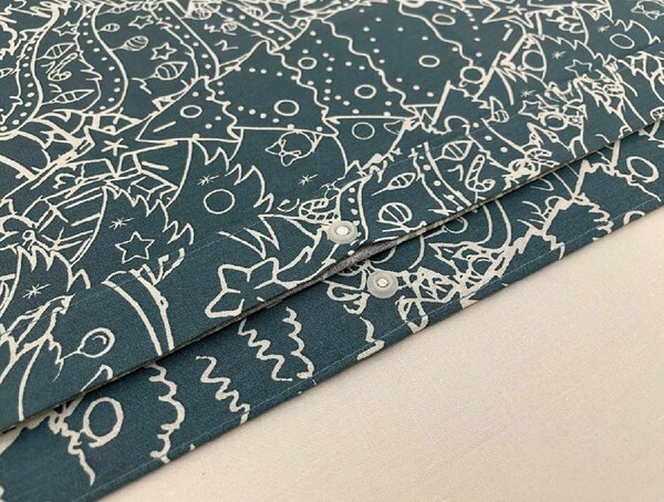 Pamučna posteljina FROSTLINE modrozelena Dimenzije posteljine: 70 x 90 cm | 140 x 200 cm