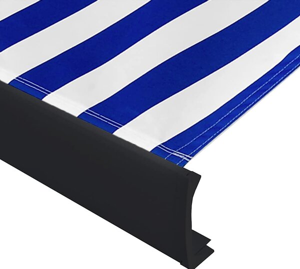 Motorizirana kazetna tenda 400 x 300 cm plavo-bijela - Plava / 400 x 300 cm