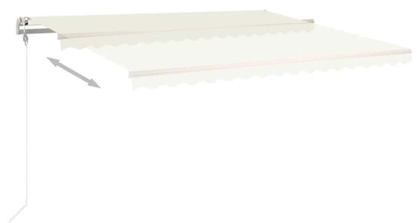 Tenda na automatsko uvlačenje 450 x 300 cm krem - Krema / 450 x 300 cm