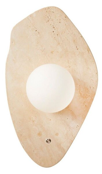 Bež zidna lampa od kamenine ø 10 cm Hilde – Opviq lights