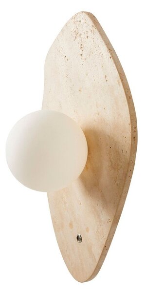 Bež zidna lampa od kamenine ø 10 cm Hilde – Opviq lights