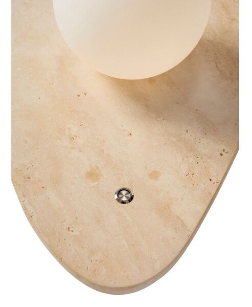 Bež zidna lampa od kamenine ø 10 cm Hilde – Opviq lights