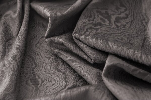 Zamračujuća zavjesa DUNES VELVET 140x250 cm, tamno siva Sistem za vješanje: Metalni prstenovi