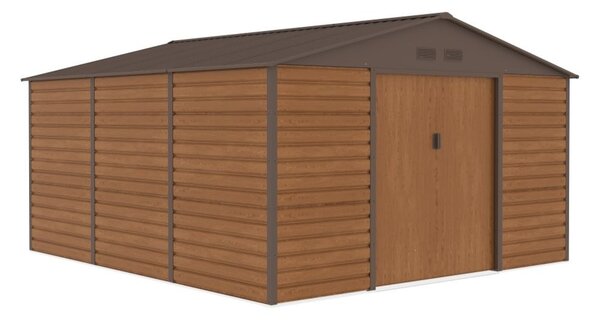 Metalna vrtna kućica Lahti 3.4 x 3.9 m Store Boss woodlike