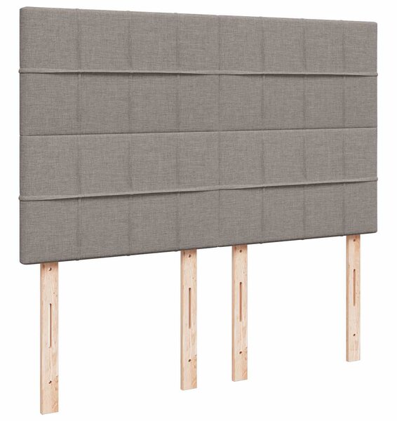 Ottoman krevet s madracem, taupe boja, 140x190 cm, tkanina - Tupe / 140 x 190 cm
