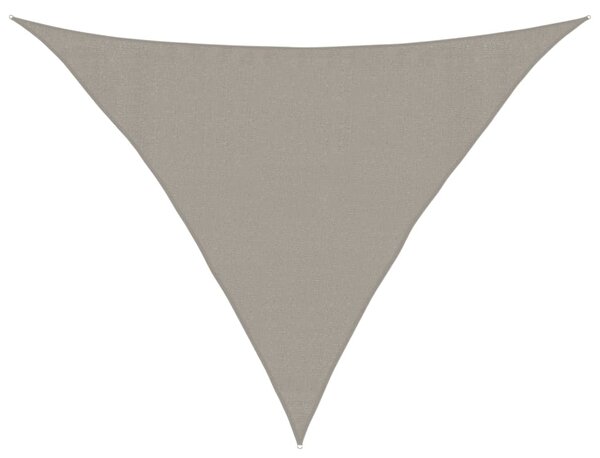 Jedro za zaštitu od sunca 160 g/m² Trokutasto svijetlosivo 3,5x3,5x4,9 m HDPE - Siva / 3.5 x 3.5 x 4.9 m