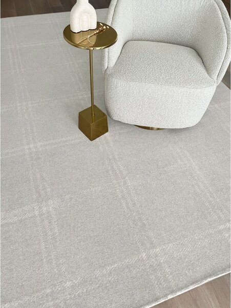 Krem vuneni tepih 200x300 cm Calisia M Grid Prime – Agnella