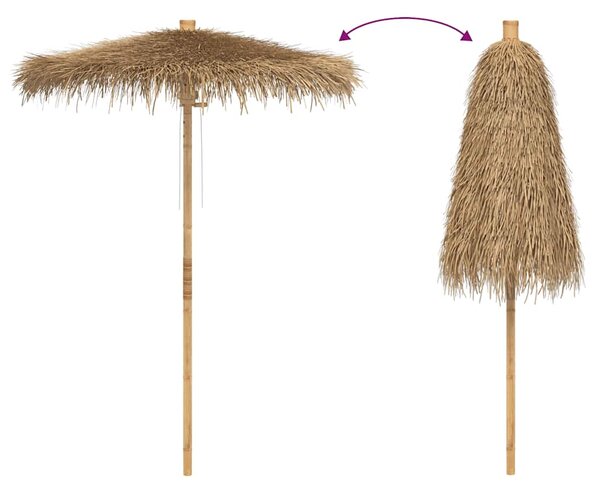Tiki suncobran s baldahinom od lista banane 150 cm bambus - 150 cm