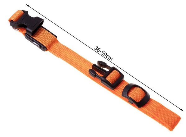 Univerzalna led svetleča ovratnica za pse in mačke - nastavljiva do 59cm akcija