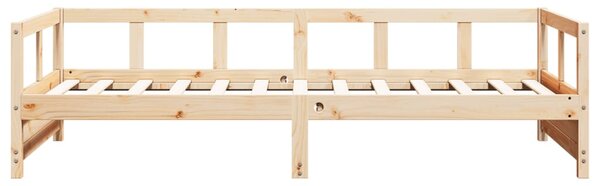 Dnevni krevet prirodne boje 80 x 200 cm od masivne borovine - Smeđa / 80 x 200 cm