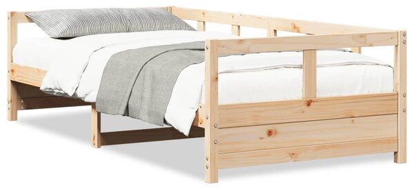 Dnevni krevet prirodne boje 80 x 200 cm od masivne borovine - Smeđa / 80 x 200 cm