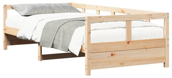 Dnevni krevet prirodne boje 80 x 200 cm od masivne borovine - Smeđa / 80 x 200 cm