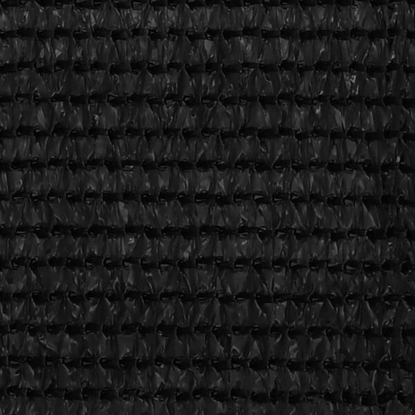 Balkonski zastor crni 120 x 400 cm HDPE - Crna / 120 x 400 cm