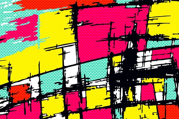 Tapeta mladenački pop-art