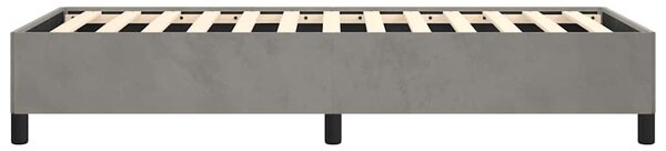 Okvir kreveta bez madraca svijetlosivi 100x203 cm Twin XL baršunasti - Siva / 100 x 203 cm