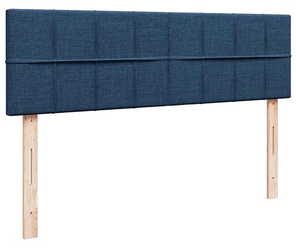 Ottoman krevet s madracima plavi 160x200 cm tkanina - Plava / 160 x 200 cm
