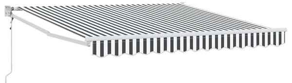 Uvlačiva tenda antracit i bijela 3x2,5 m tkanina i aluminij - Antracitno siva / 3 x 2.5 m