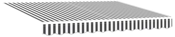 Uvlačiva tenda antracit i bijela 3x2,5 m tkanina i aluminij - Antracitno siva / 3 x 2.5 m