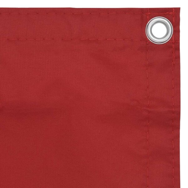 Balkonski zastor crveni 90 x 300 cm od tkanine Oxford - Crvena / 90 x 300 cm