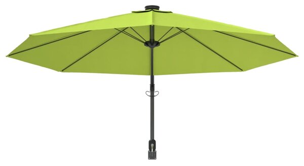 Zidni suncobran svjetlozeleni 290 cm - Zelena / N/A