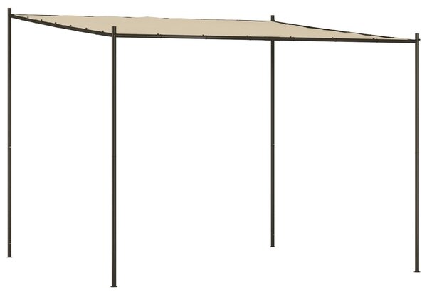Sjenica bež 3 x 3 m 180 g/m² od tkanine i čelika - Bež