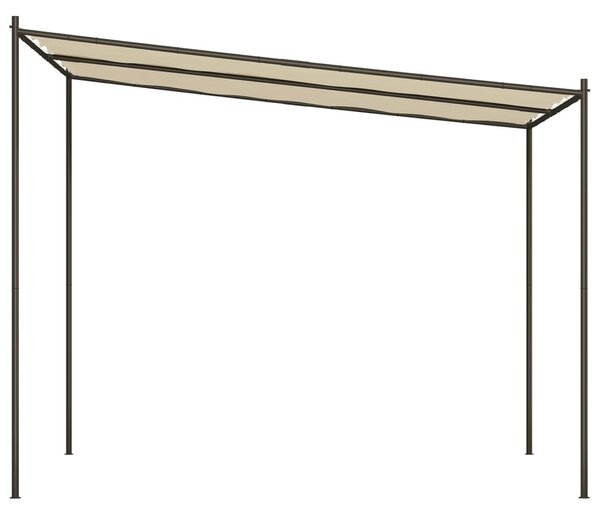 Sjenica bež 3 x 3 m 180 g/m² od tkanine i čelika - Bež