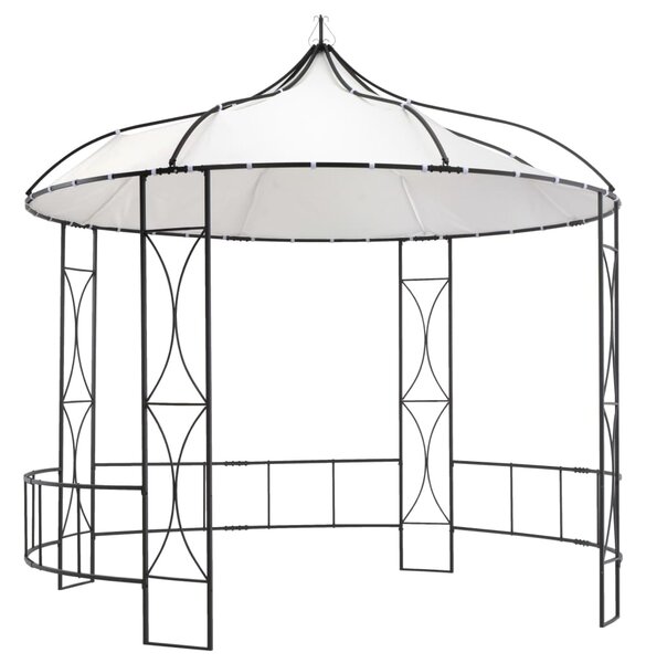 Sjenica 300 x 290 cm bijela okrugla - Bijela / N/A