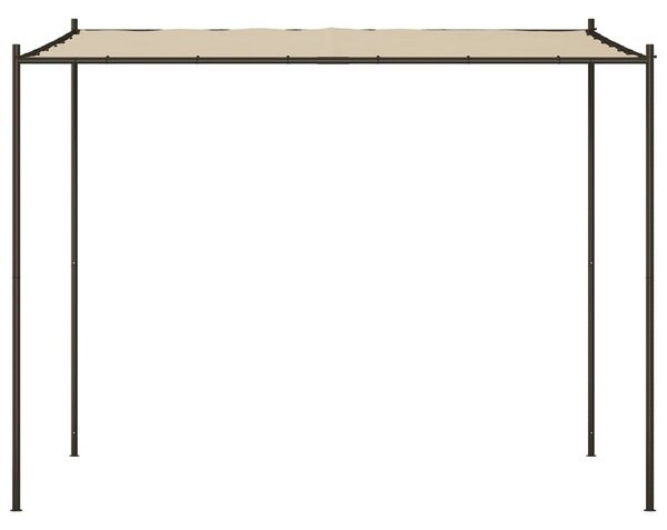 Sjenica bež 3 x 3 m 180 g/m² od tkanine i čelika - Bež
