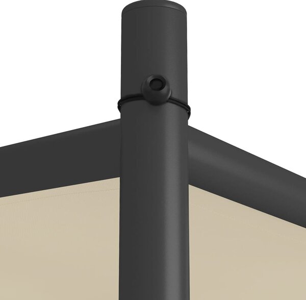 Sjenica bež 3 x 3 m 180 g/m² od tkanine i čelika - Bež