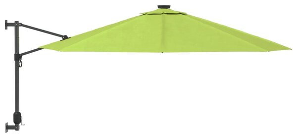Zidni suncobran svjetlozeleni 290 cm - Zelena / N/A