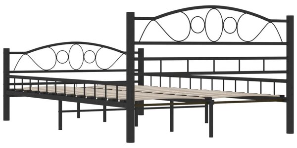 Okvir kreveta crni čelični 120 x 200 cm - Crna / 120 x 200 cm