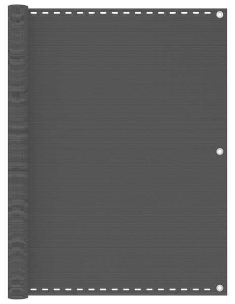 Balkonski zastor antracit 120 x 400 cm HDPE - Antracitno siva / 120 x 400 cm
