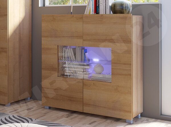 Zondo.hr Vitrina Brenali BR01 (hrast zlatni) (led rasvjeta bijela). 1053849