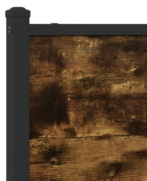 Metalni okvir kreveta bez madraca boja hrasta 200x200 cm - Smeđa / 200 x 200 cm