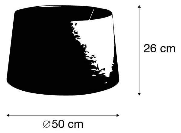 Laneni abažur bijeli 50/40/26