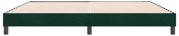Krevet s boxspring oprugama bez madraca tamnozeleni 180x220 cm baršun - Zelena / 180 x 220 cm