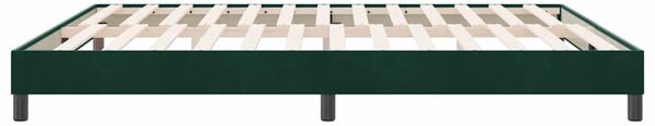 Krevet s boxspring oprugama bez madraca tamnozeleni 180x220 cm baršun - Zelena / 180 x 220 cm