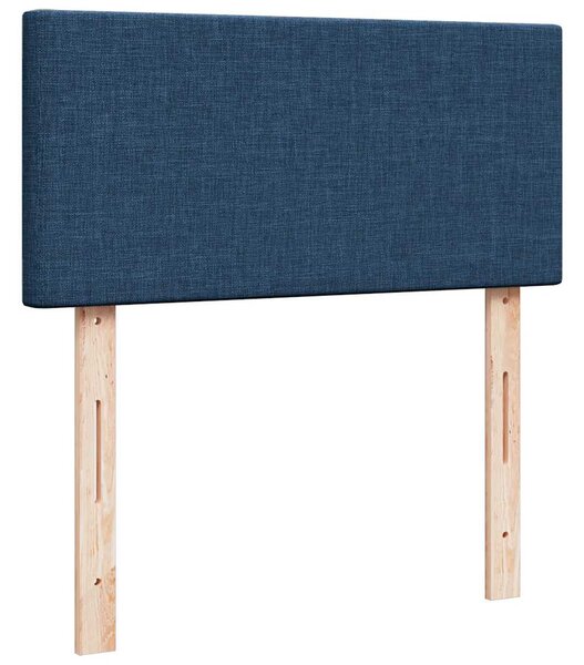 Ottoman krevet s madracem plavi 80x200 cm tkanina - Plava / 80 x 200 cm
