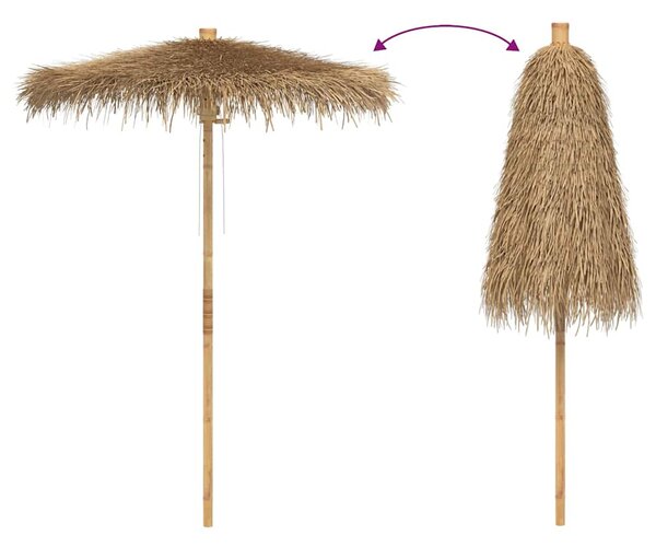 Tiki suncobran s baldahinom od lista banane 180 cm bambus - 180 cm