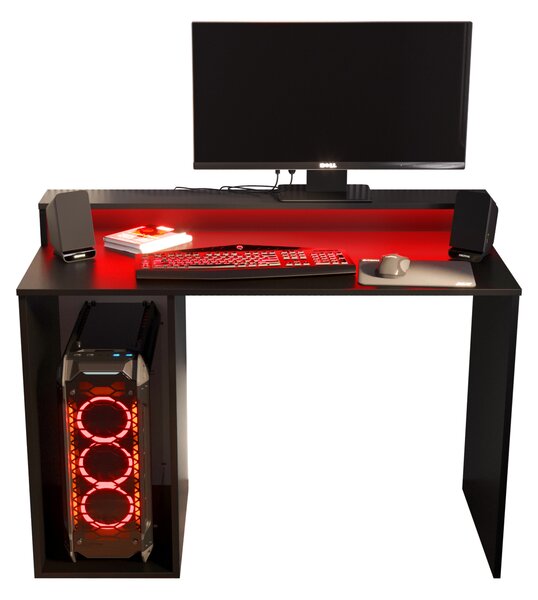 Gaming PC stol Garrick 2 (crna) (s LED RGB rasvjetom)