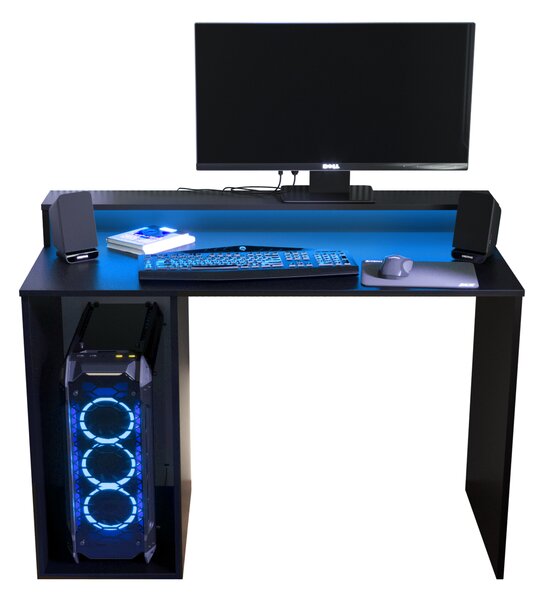 Gaming PC stol Garrick 2 (crna) (s LED RGB rasvjetom)